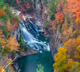 Tallulah Falls in autum