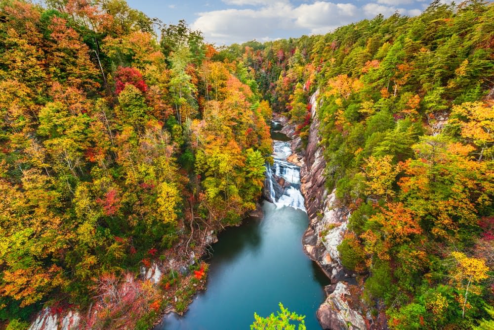 kayaking at tallulah falls national park