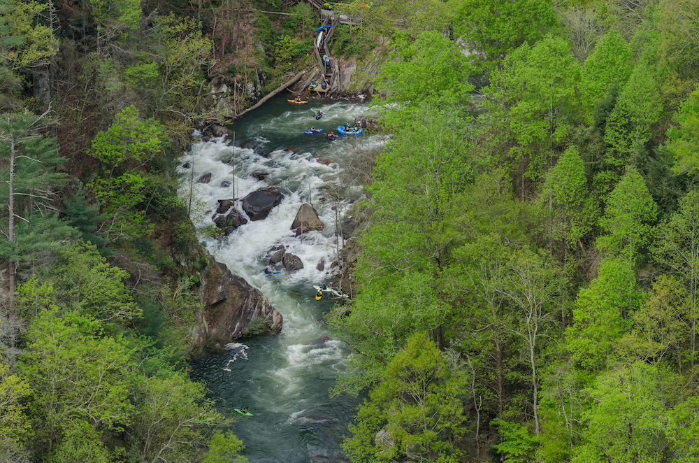 kayaking on toccoa river