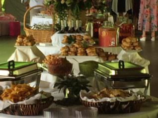 catering set up under pavilion