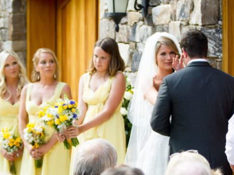 wedding ceremony at pavilion