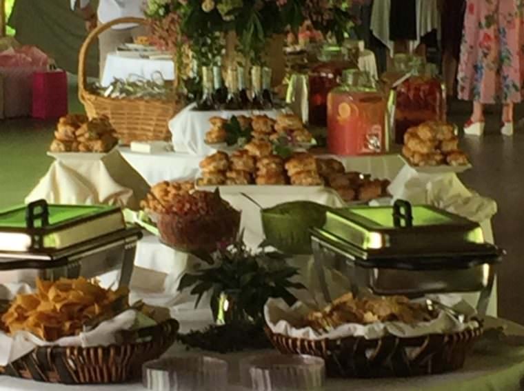 catering set up under pavilion